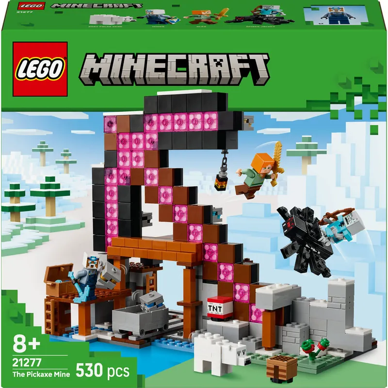 LEGO Minecraft: Mina Tarnacop 21277, 8 ani+, 530 piese
