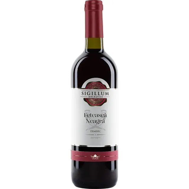 Vin rosu demisec Beciul Domnesc Sigillum Moldaviae, Feteasca Neagra, 0.75 l