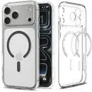 SPIGEN Husa SPIGEN ULTRA HYBRID MAG MAGSAFE IPHONE 17 PRO MAX CLEAR/GRAPHITE