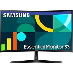Monitor Gaming curbat LED VA SAMSUNG Essential S3 S36GD LS24D366GAUXEN, 24", Full HD, 100Hz, negru
