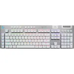 Tastatura Gaming Wireless mecanica LOGITECH G915 X Lightspeed Tactile Switches, Bluetooth, USB, Layout US INT, alb