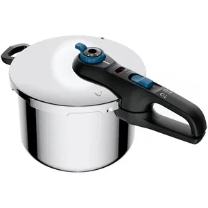 Oala sub presiune TEFAL Secure Trendy, 8l, inox, argintiu