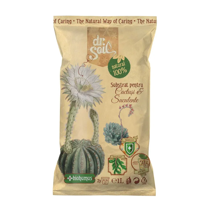 Substrat Dr. Soil pentru cactusi si suculente, 1 l
