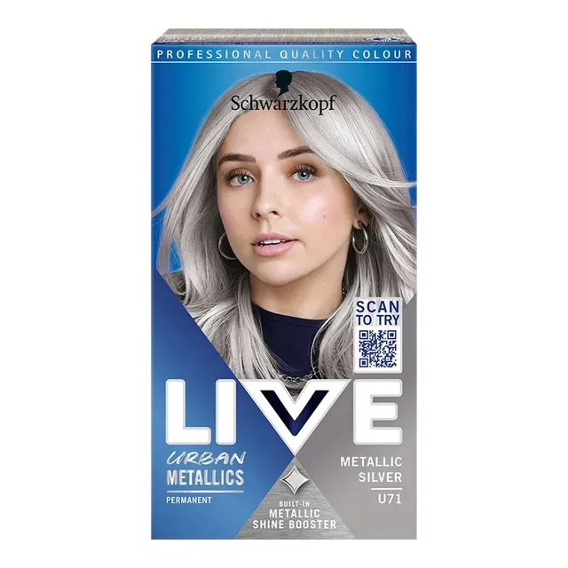 Vopsea pentru par Live Intense Colour Metallic Silver
