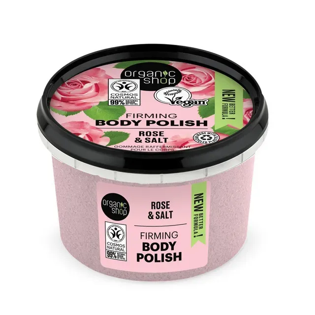 Scrub de corp Organic Shop Rose, 250 ml