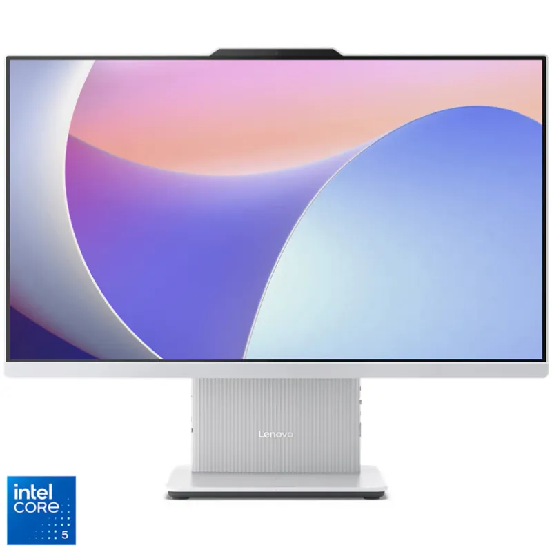 Sistem All-in-One Lenovo IdeaCentre AIO 24IRH9 cu procesor Intel® Core 5 210H pana la 4.80GHz, 23.8", Full HD, IPS, 16GB DDR5, 1TB SSD, Intel® UHD Graphics, No OS, Cloud Grey