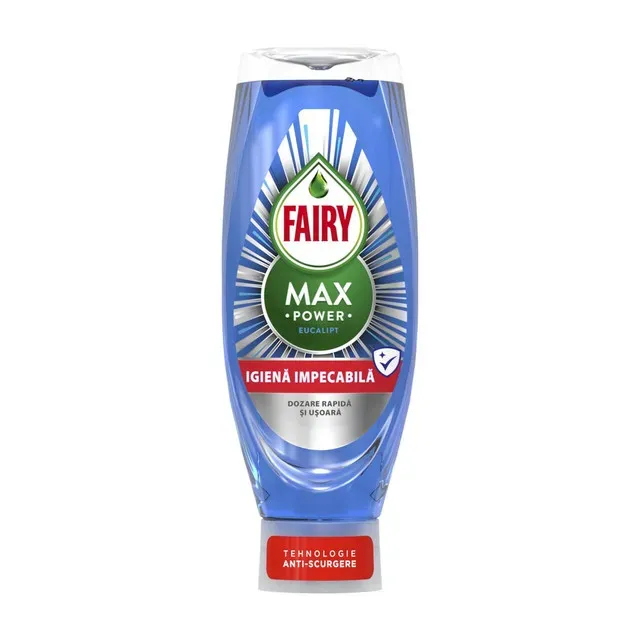 Detergent de vase Fairy Max Power, eucalipt, 730 ml
