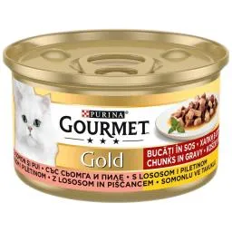 Hrana umeda pentru pisici cu somon si pui 85g