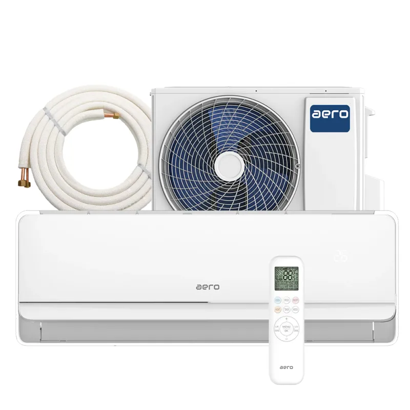Aer Conditionat AERO Freezy ACS-09FW Wi-Fi, R32, Kit de instalare inclus, Inverter, 9000 BTU/h, clasa A++, I Feel, Autodiagnoza, Autocuratare, AutoRestart, Turbo, Filtru Antibacterian, CarbonActiv, PM2.5, afisaj LED