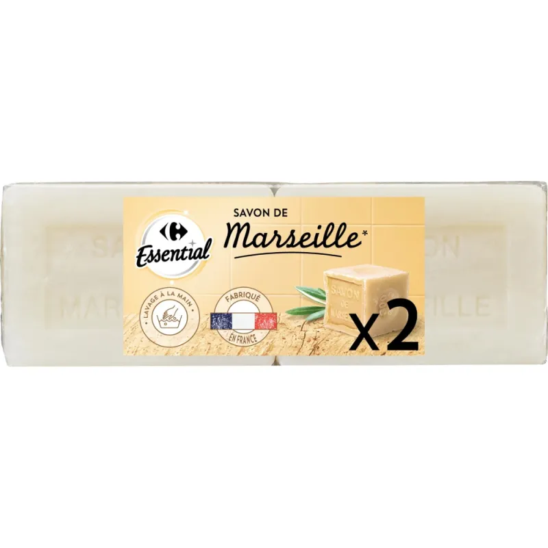 Sapun solid de Marsilia CARREFOUR ESSENTIAL, 400g