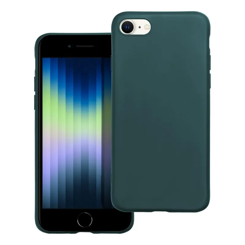 Husa cu finisaj mat pentru iPhone 7 / 8 / SE 2020 / SE 2022, TPU, Verde inchis