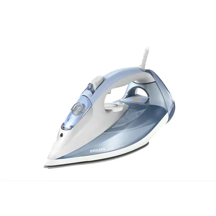 Fier de calcat philips seria 7000 dst7011/20 2600w 220g/min 300ml talpa steamglide plus albastru deschis-gri