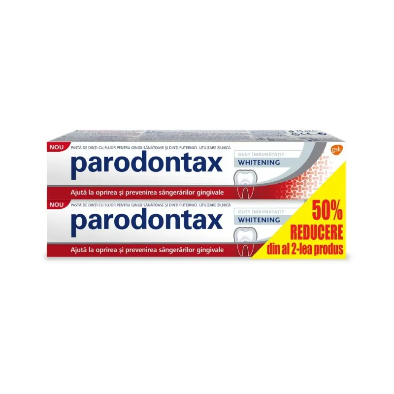 Pasta de dinti Parodontax Gentlewhite, 2 x 75 ml