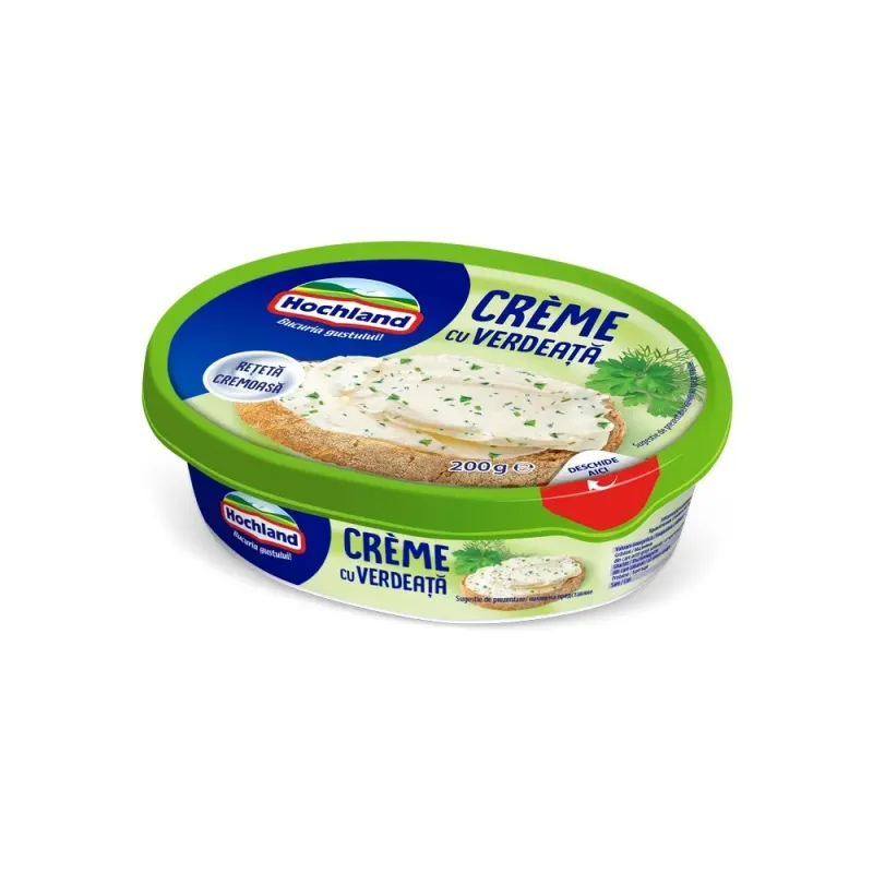 Crema de branza cu verdeata Hochland, 200 g
