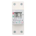 Releu wifi smart monofazic si contor de energie inteligent, DONFANLIA®, LCD HD Display, 63A, Reglabil, Digital, Protectie supratensiune si suprasarcina, Limitarea Curentului, Reconectare Automata, Tuya, Alb
