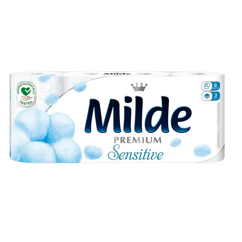 Hartie igienica Milde Strong Soft Sensitive, 8 role