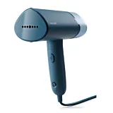 Aparat de calcat vertical Philips STH3000/20, 1000 W, 20 g/min, compact si pliabil, rezervor detasabil 100 ml, Albastru