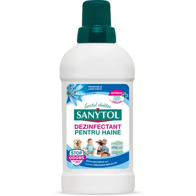 Dezinfectant pentru haine Sanytol Active fresh, 500 ml