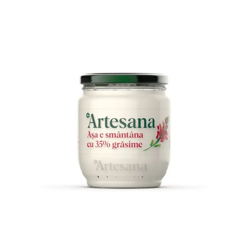 Smantana din lapte de vaca Artesana, 320 g