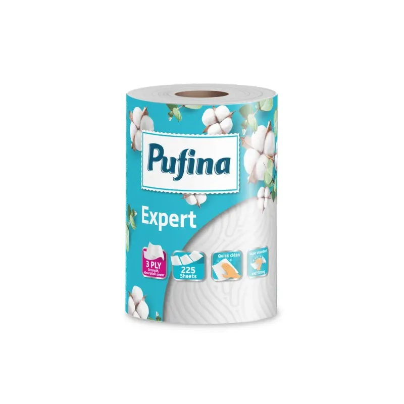 Prosop de bucatarie Pufina Expert, 3 straturi, 50 m