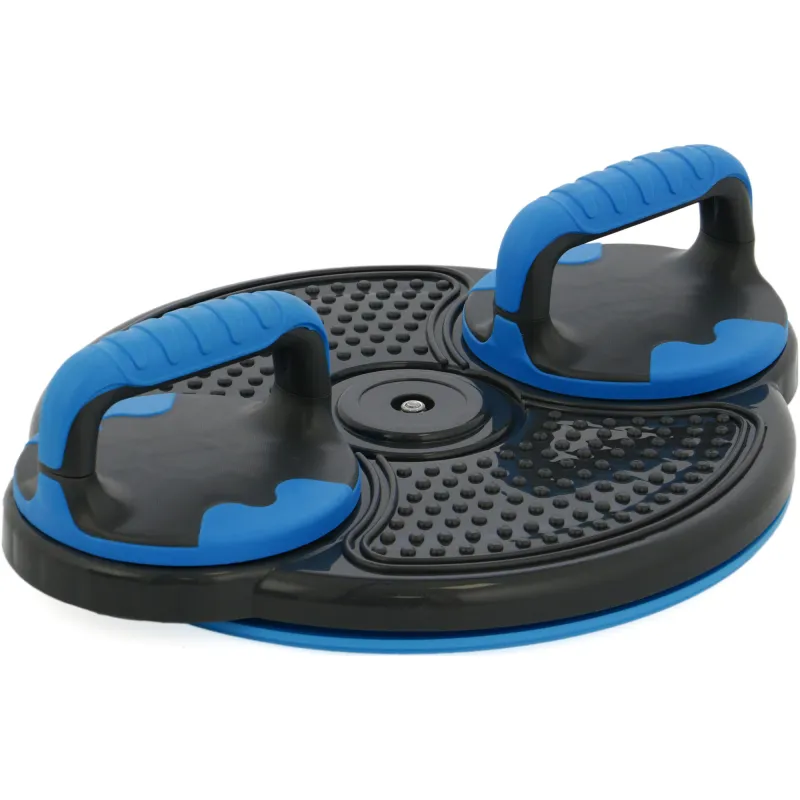 Set push-up twister, Dynamic, culoare negru/albastru, dia. 48 cm