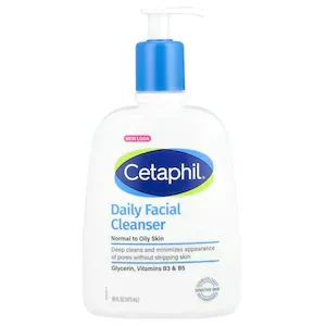 Demachiant Cetaphil, produs de curatare a fetei, 473 ml, pentru ten normal si gras, hipoalergenic