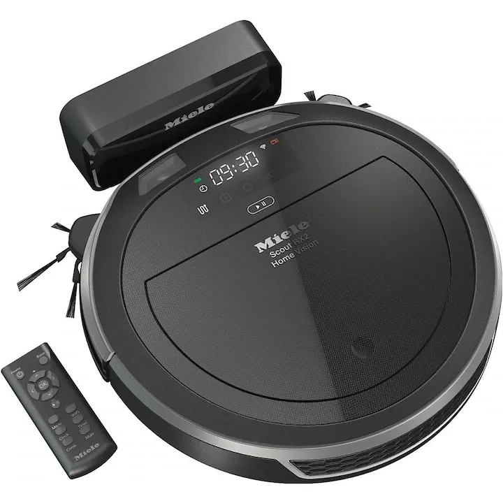Robot de aspirare Miele RX2 BLACK, Home Vision, Mobile Control, Li-Ion, 30W, 4400mAh, 120 min, Negru