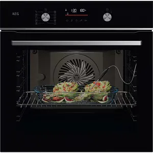 Cuptor incorporabil AEG Steambake OA5CB531AB, Electric, Gatire cu abur, Autocuratare catalitica, 71 l, Clasa A+, negru