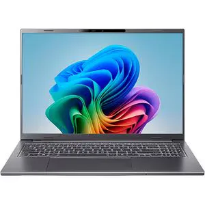Laptop ACER Aspire 16 AI OLED A16-52M-954E, Intel Core Ultra 9 288V pana la 5.1GHz, 16" WUXGA, 32GB, SSD 2TB, Intel Arc Graphics 140V, Windows 11 Home, Steel Gray