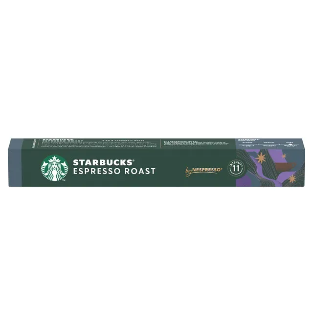 Capsule cafea Starbucks Espresso Roast, compatibile Nespresso, 10 capsule