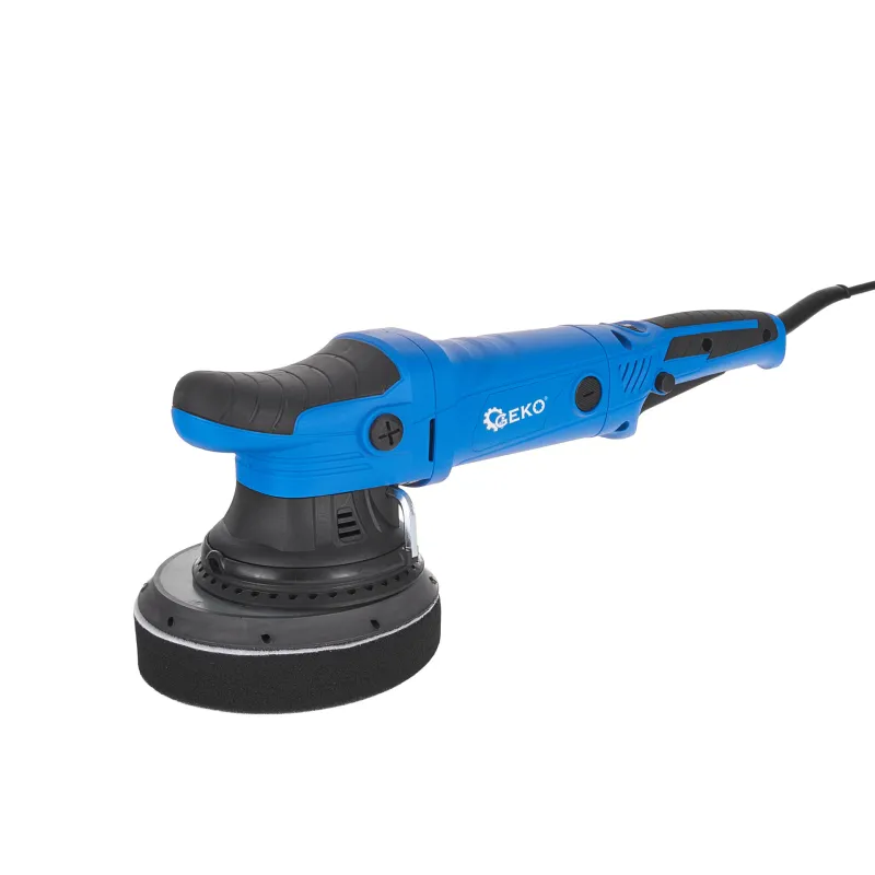 Set masina polish auto Dual Action cu reglare de 150 mm, 4 bureti, Geko Premium G80293