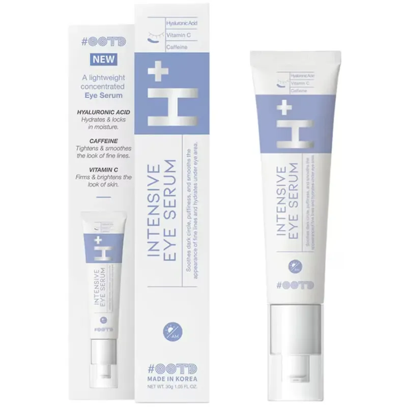 Serum intensiv de zi #OOTD, pentru zona ochilor cu acid hialuronic, cafeina si vitamina C, 30 g