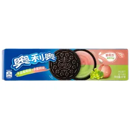 Biscuiti cu crema cu aroma de struguri si piersica 97g