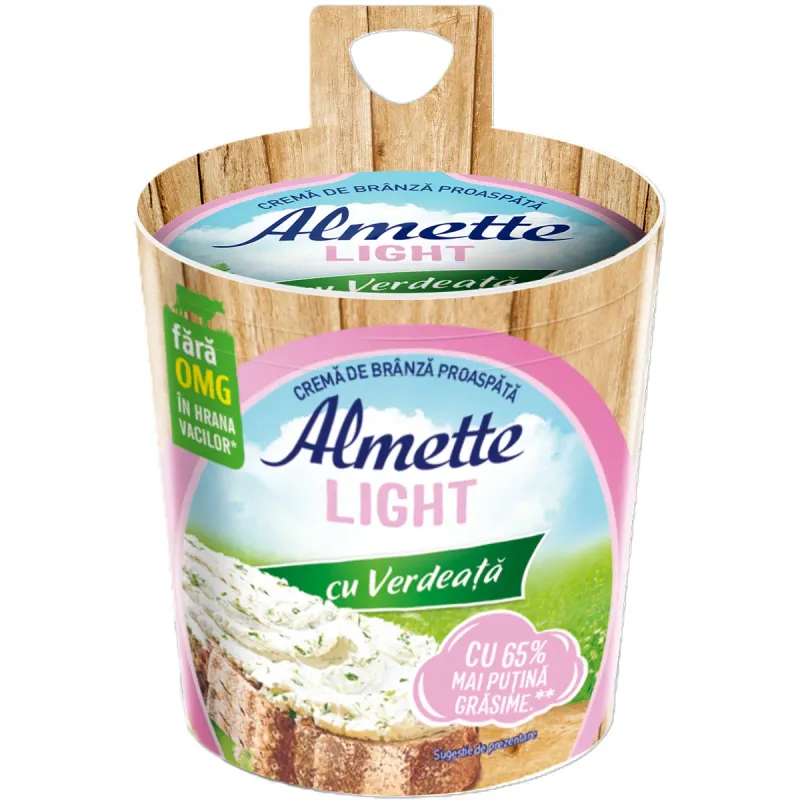 Crema de branza light cu verdeata Almette, 150 g