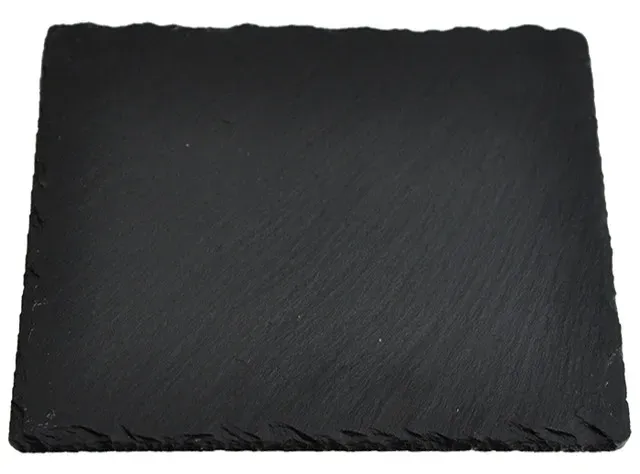 Platou din ardezie, 25 x 20 cm, negru