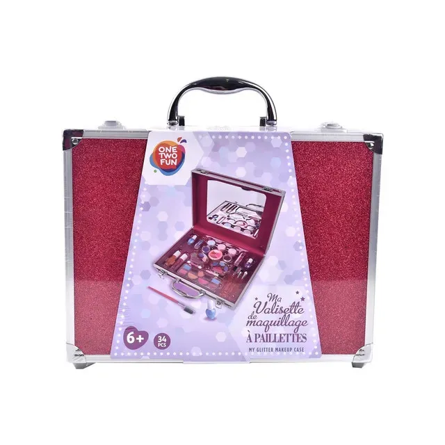 Jucarie geanta machiaj si accesorii One Two Fun, 34 piese