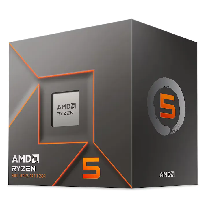 Procesor AMD Ryzen™ 5 8400F, 22MB, 4.2/4.7GHz Boost, Socket AM5, Stealth cooler, fara video integrat