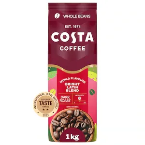 Cafea boabe, Costa Bright Blend, prajire medie, 1 kg