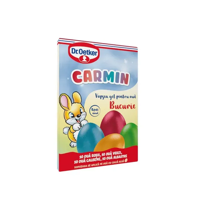 Vopsea oua gel Dr. Oetker Carmin multicolor Bucurie