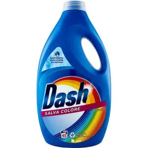 Detergent lichid DASH Salva Colore, 2250 ml, 45 spalari