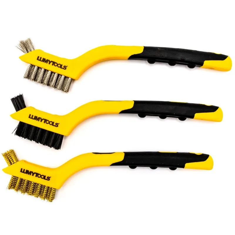 Perie de sarma, Lumytools LT06930, cu maner din PVC, set 3 bucati | Dedeman