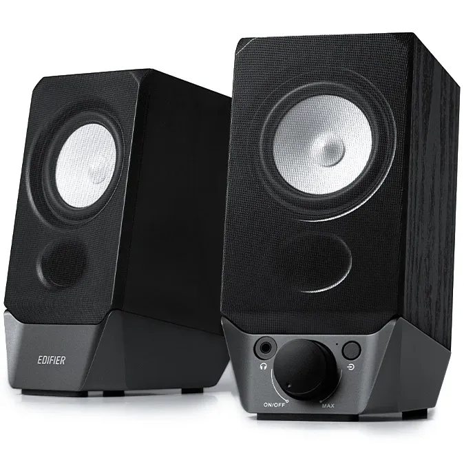 Boxe Edifier 2.0, RMS: 4W (2 x 2W), bluetooth, volum, mufa casti, built-in placa sunet, USB power, black