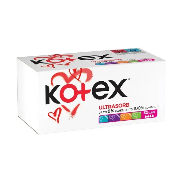 Tampoane interne Kotex Super UltraSorb, 32 bucati