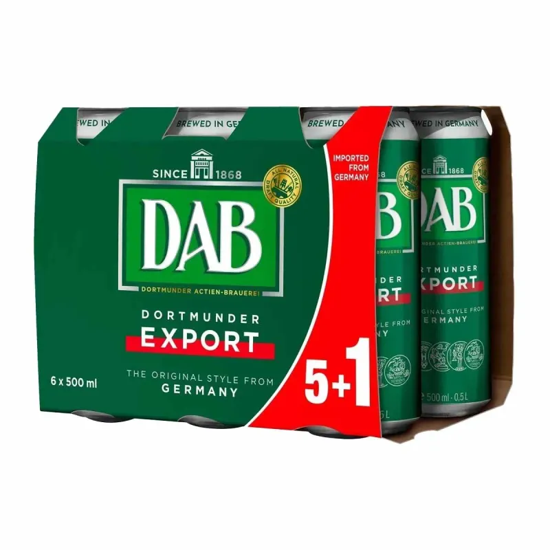 Bere blonda DAB, 5+1 x 0.5 l
