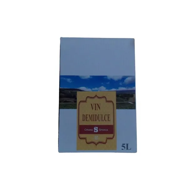 Vin alb, crama stoica, demidulce,5l, bag in box