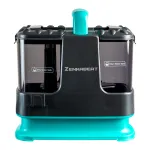 Aspirator Cu Spalare Zenkabeat SP200, Putere 500W, 4 Capete, Aspirator cu Injectie-Extractie, Recipient apa 1L/0.8L, Perie Sub Presiune 14Kpa, Compact, Portabil, Ideal Auto, Canapea, Mocheta, Saltele, Negru/Turcuaz
