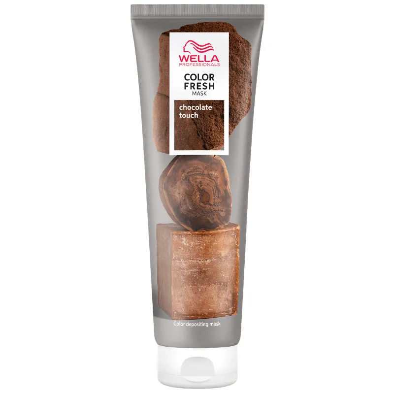 Masca de par nuantatoare Wella Professionals Color Fresh Mask Chocolate Touch pentru par saten, 150 ml
