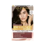 Vopsea de par permanenta fara amoniac L'Oreal Paris Excellence Universal Nudes 2U Darkest Brown, 192 ml