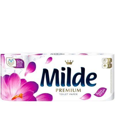 Hartie igienica Milde Thicker Relax Purple 8 role