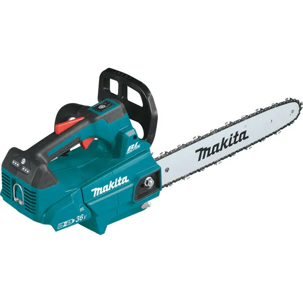 Drujba (fierastrau electric) cu lant pe acumulator Makita DUC406Z,2 X 18 V,lungime lama 40 cm,viteza lant 20 m/s,pas lant 3/8,canelura lant 1.1 mm,fara incarcator si acumulator in setul de livrare